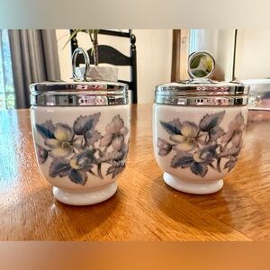 Vintage Royal Worcester Porcelain Egg Coddlers